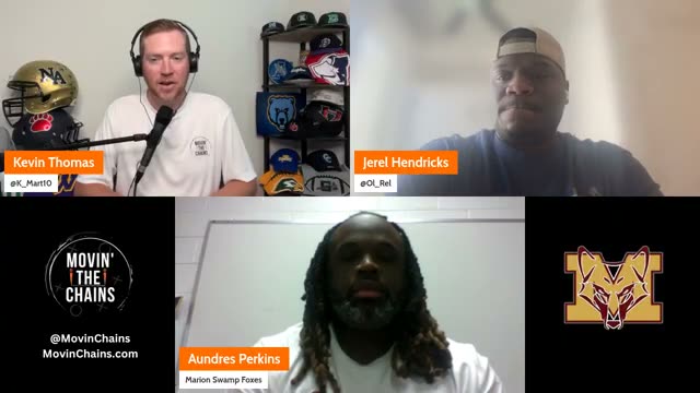 Marion Swamp Foxes head coach Aundres Perkins joins Movin' The Chains hosts Kevin Thomas and Jerel Hendricks for a video interview