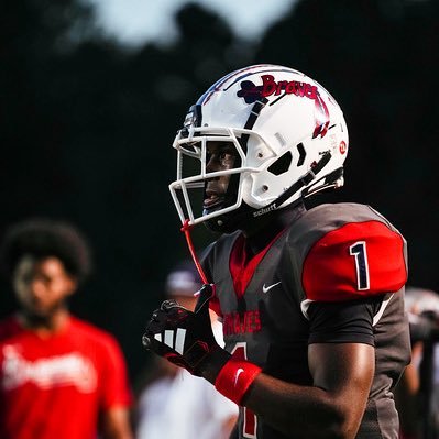 Nick Gordon in his Cheraw Braves number 1 jersey before a Friday night game